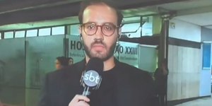Repórter do SBT é agredido ao vivo em cobertura de queda de avião