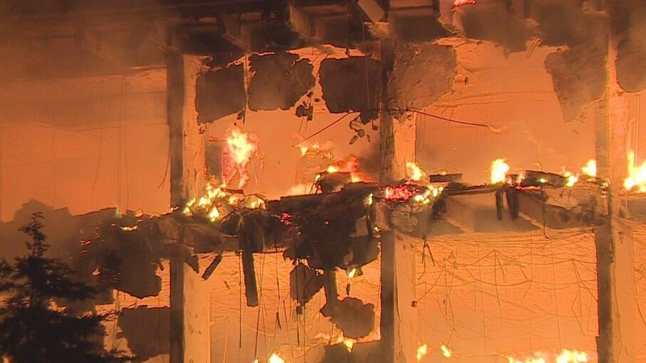 Incêndio atinge prédio da SSP-RS