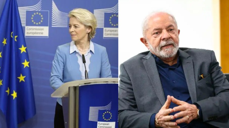 Lula conversou com Ursula von der Leyen