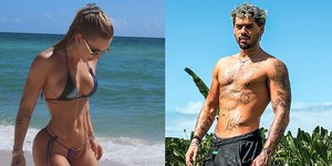 Virginia curte praia com Zé Felipe após término com Vini Jr.