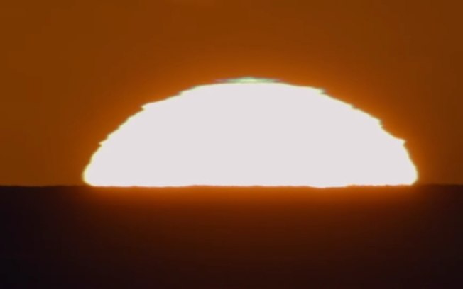 Destaque da NASA: luz verde no pôr do Sol é a foto astronômica do dia