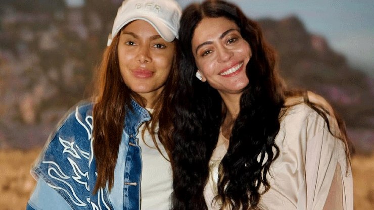 Anitta visita set de "Nosso Lar 3" e elogia produção