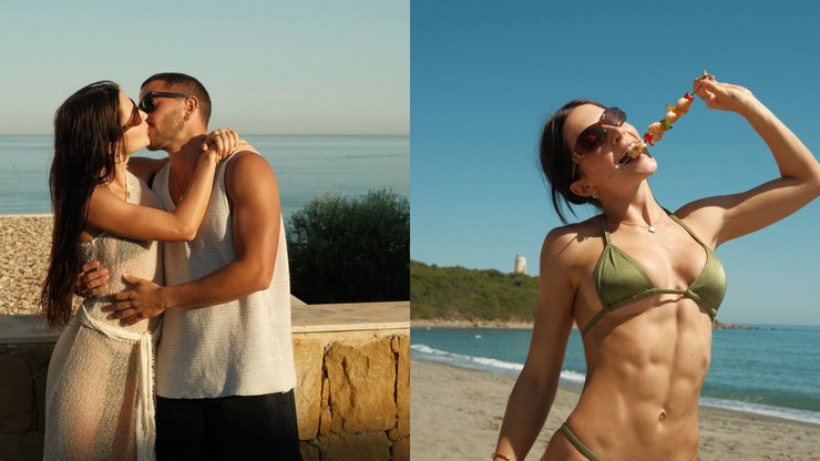 Jade Picon posa de biquíni em viagem com André Lamoglia