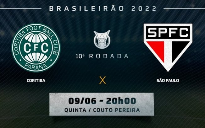 Coritiba x São Paulo: saiba onde assistir ao duelo pelo Brasileirão