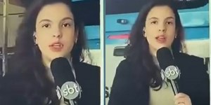Ao vivo, repórter do SBT Rio é atropelada na frente das câmeras