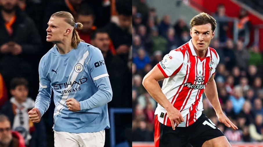 Haaland e James Bree fazem embate em Manchester City x Southampton