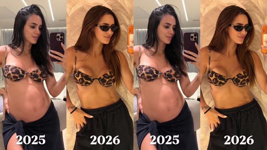Veja o antes e depois de Bruna Biancardi