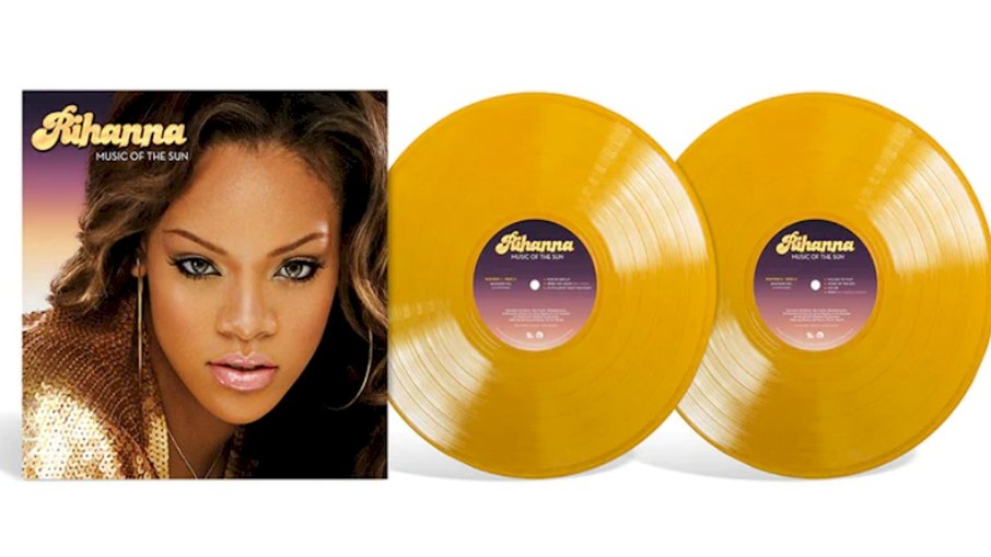  Rihanna relança seu álbum de estreia em vinil duplo amarelo
