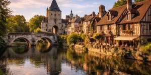 Uma vila histórica e medieval a menos de 1 hora de Paris