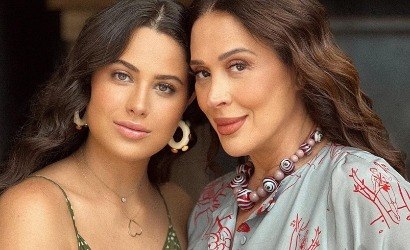 Claudia Raia ajudou em primeira vez da filha: "Produzi cenário"