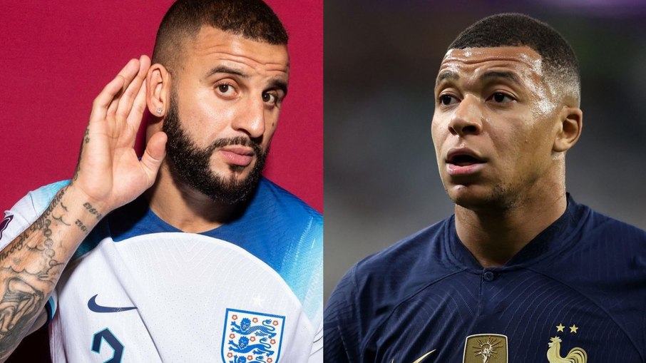 Kyle Walker manda recado para Mbappé às vésperas de confronto na Copa