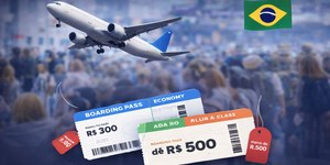 Preço médio das passagens aéreas no Brasil cai até 20%