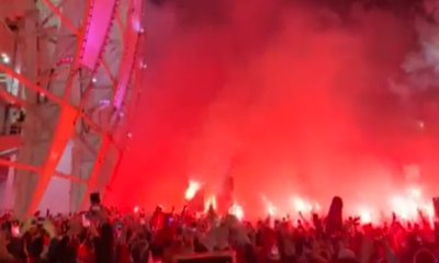 Veja imagens da festa da torcida do Internacional