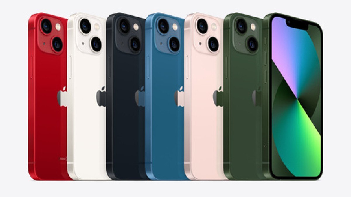 iPhone 13 em diferentes cores