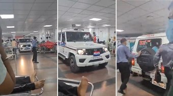 Policiais entram com SUV em hospital para prender enfermeiro