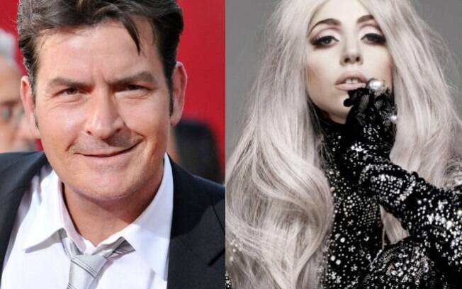 Charlie Sheen relembra ligação misteriosa que terminou em proposta de ganhar um strip tease da cantora Lady Gaga em clipe