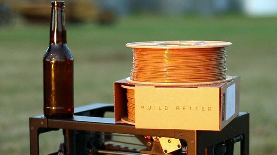 Filamento para impressão 3D feito de cerveja Filamento para impressão 3D feito de cerveja