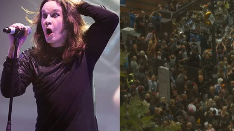 Fãs se aglomeram para último adeus a Ozzy Osbourne na Inglaterra Fãs se aglomeram para último adeus a Ozzy Osbourne na Inglaterra