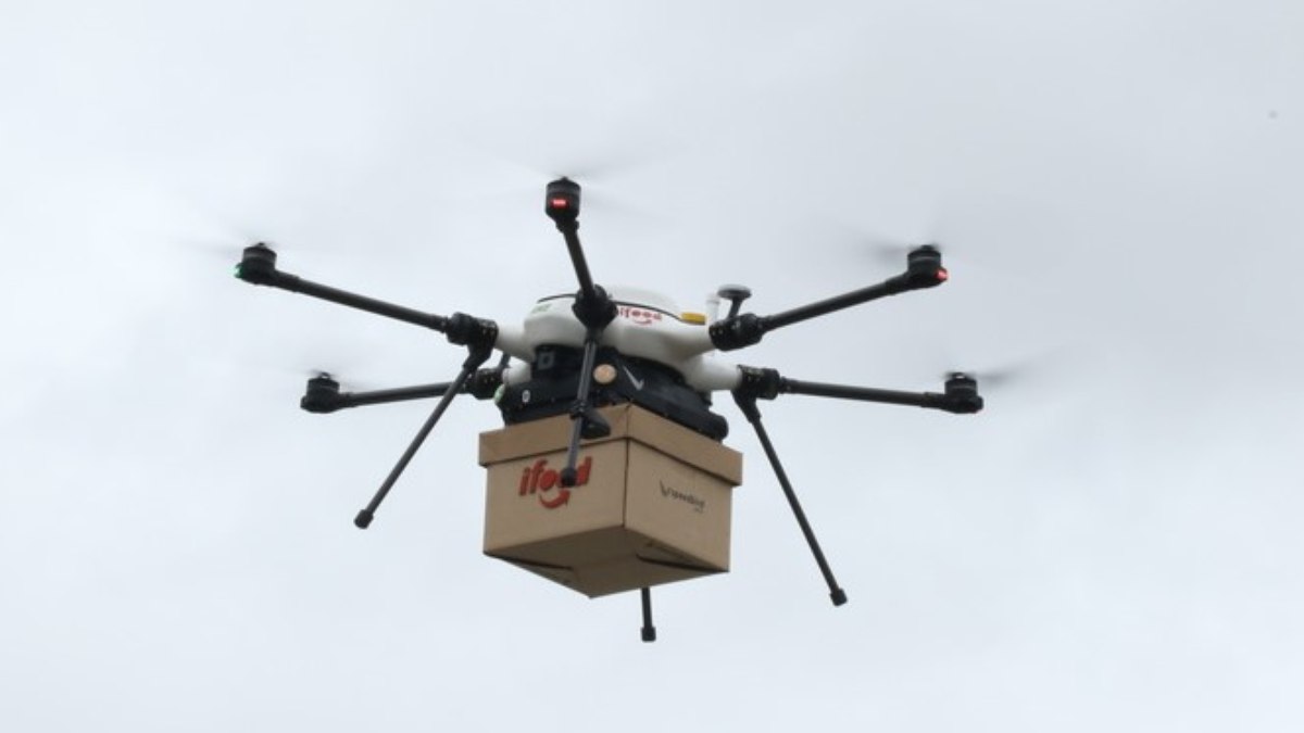 Drone para entrega do iFood tem permissão de circular por uma rota definida