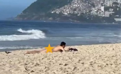 Vídeo: Homem é flagrado pegando sol sem roupa na Praia de Ipanema