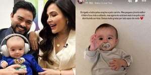 Yudi Tamashiro expõe susto com filho: "Não estava bem"