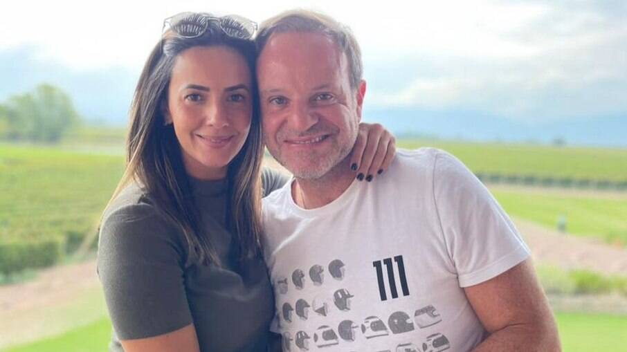 Rubens Barrichello e Paloma Tocci estavam juntos há um ano