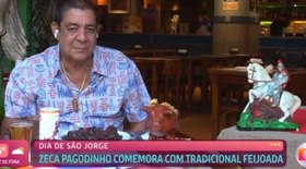 Zeca Pagodinho confunde Louro Mané ao vivo na Globo