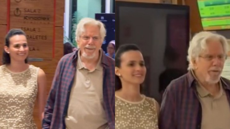 Aos 88 anos, Reginaldo Faria surge com namorada de 39: "Neta?"