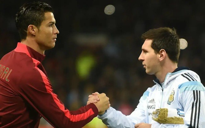 Cristiano Ronaldo e Lionel Messi em duelo entre Portugal e Argentina Cristiano Ronaldo e Lionel Messi em duelo entre Portugal e Argentina