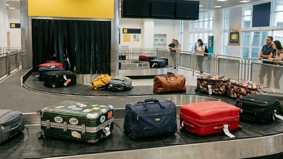 Bagagem em aeroporto