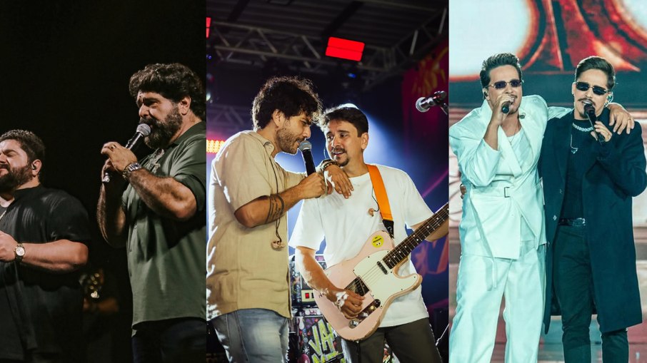 César Menotti e Fabiano, Bruninho e Davi e Kaique e Felipe agitarão o Festival Sertanejo do Hopi Hari.