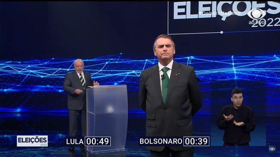 Lula e Bolsonaro debatem na campanha do segundo turno