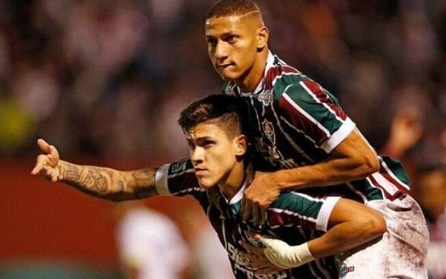 Pedro e Richarlison no Fluminense