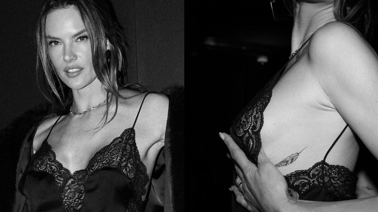 Alessandra Ambrósio revela tatuagem em nova foto sensual