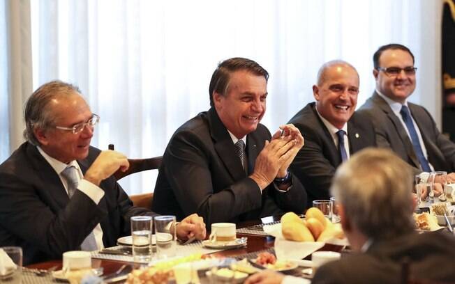 Guedes se encontrou com Bolsonaro e presidentes da Câmara, Senado e STF