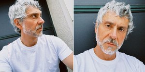 Alexandre Nero muda o visual e brinca com clima de Natal