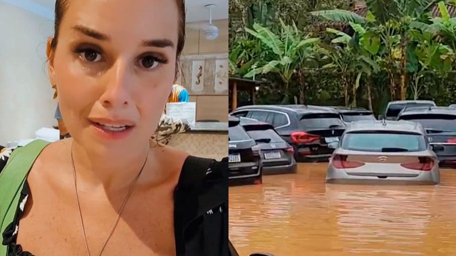 Mariana Belém estava hospedada em um hotel que foi atingido pelas fortes chuvas