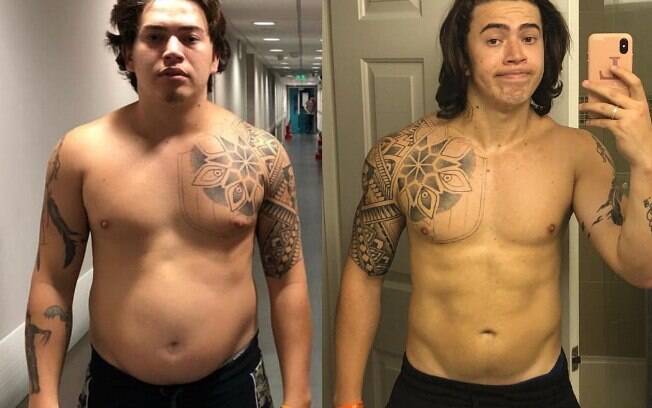 Whindersson Nunes mostra foto de antes e depois da rotina de dieta e exercícios e ganha elogios de seguidores anônimos e famosos 