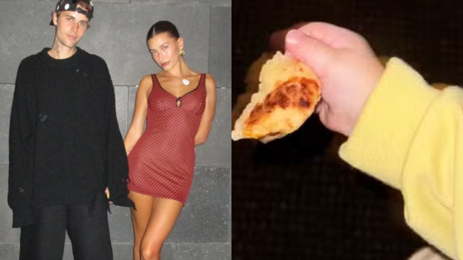 Hailey Bieber mostra filho comendo prato brasileiro Hailey Bieber mostra filho comendo prato brasileiro