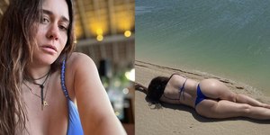 Alessandra Negrini aposta em biquíni para curtir férias no Nordeste; veja
