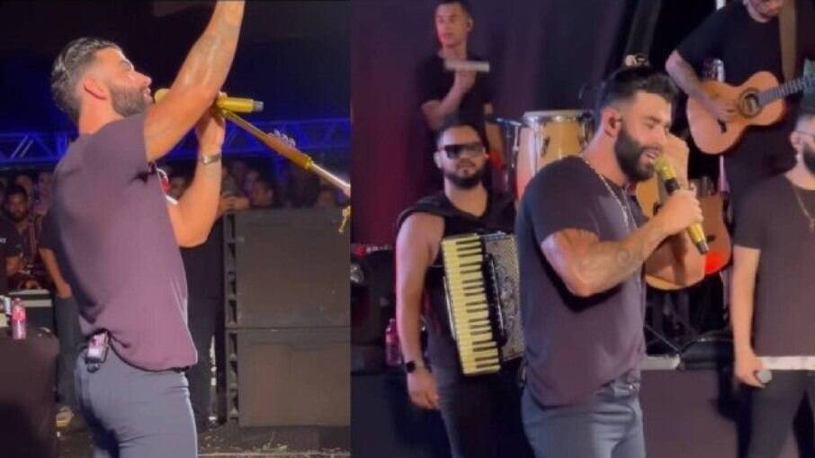 Gusttavo Lima emociona público ao homenagear Marília Mendonça em show