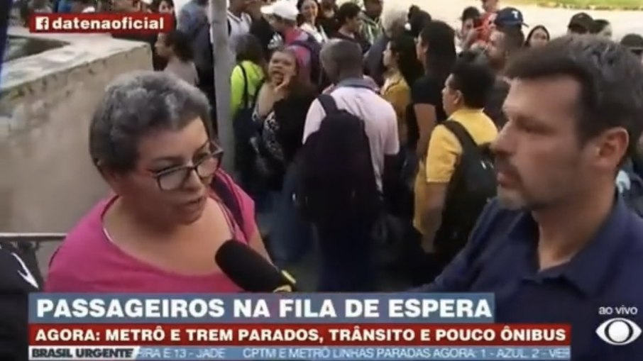 Dona Fátima, no Datena