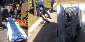 Vídeo: homem atropelado enquanto empurra carro na Marginal Tietê