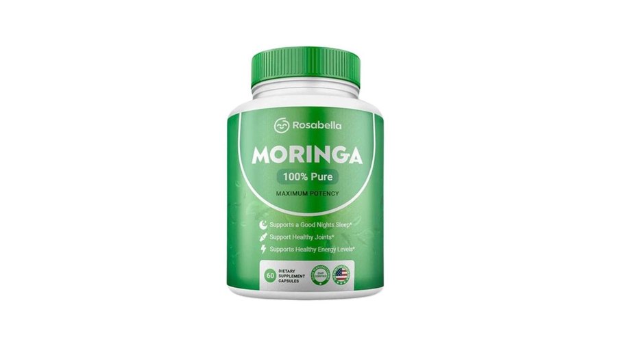 Cápsulas de pó de moringa da marca Rosabella