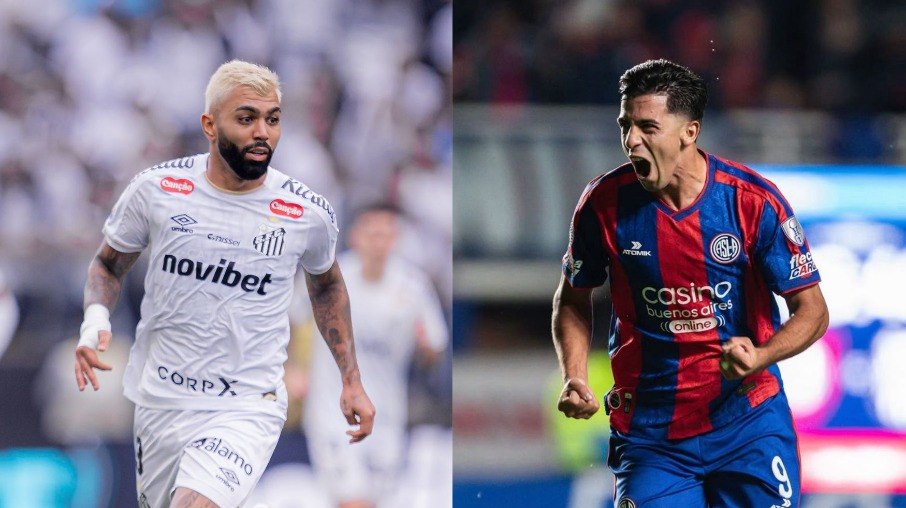Gabigol e Cuello são destaques de Santos e San Lorenzo