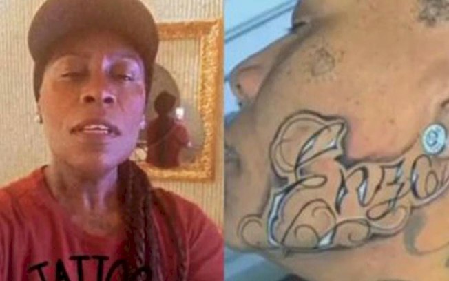 Após tatuar nome dos filhos no rosto, cantora Pepe cita arrependimento