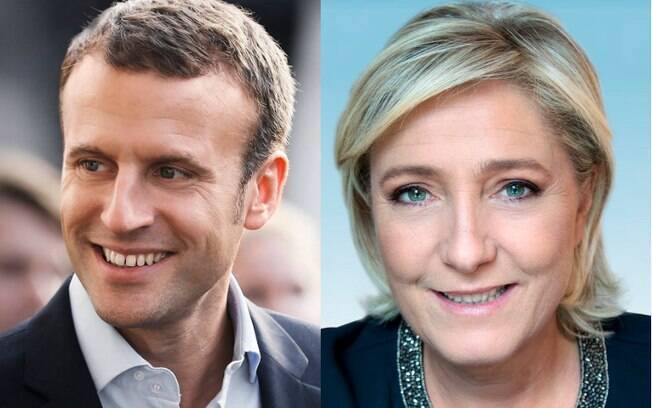 Emmanuel Macron x Marine Le Pen disputam segundo turno nas eleições presidenciais na França
