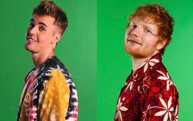 Justin Bieber anuncia parceria com Ed Sheeran