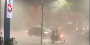 Tempestade atinge Baixada Santista e Defesa Civil emite alerta