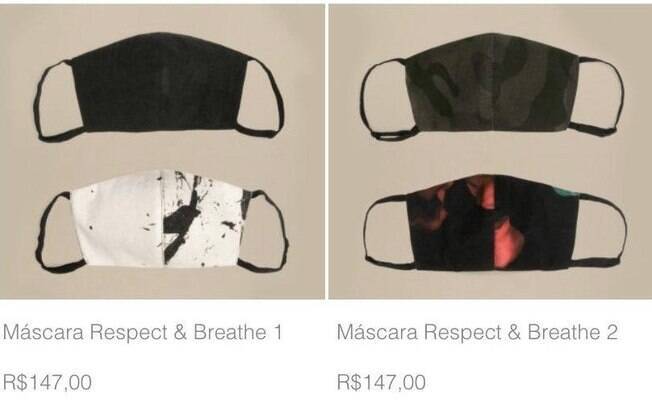 Máscaras eram vendidas a R$147